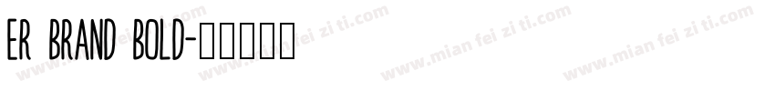 ER Brand Bold字体转换